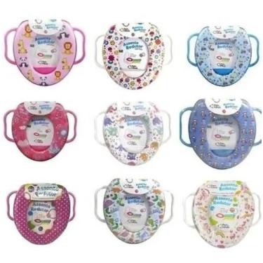 Imagem de Assento Redutor Infantil Macio Com Alças Menina Rosa - Pais E Filhos -