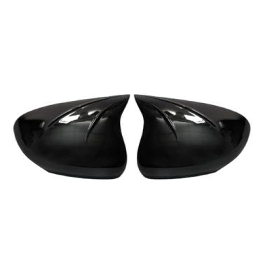 Imagem de Capa decorativa para espelho de carro, acabamento em fibra de carbono, compatível com benz a class a180 2019-2025(Gloss Black)