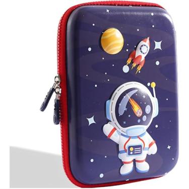 Imagem de Estojo Infantil 3D em EVA Unissex com 3 Compartimentos – Estojo Escolar Grande para Lápis, Canetas e Acessórios | Porta-Canetas Fofo Resistente, à Prova d’Água, Volta às Aulas