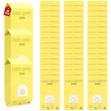 Imagem de Pacote com 48 sacos de vácuo 5055 de substituição para Kenmore Canister tipo C/Q 50555 50558 50557 e tipo C-5 C-18