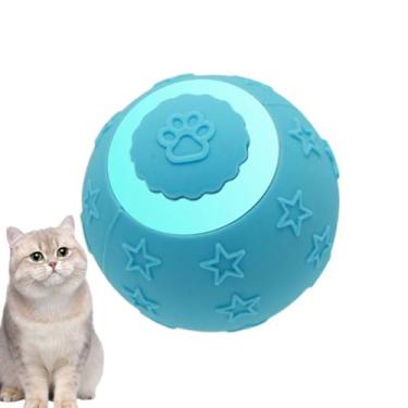 Imagem de Brinquedo interativo de bola para gatos - Brinquedos interativos de 2 modos para gatinhos - Bola rolante automática, para gatinhos, pequenos animais, casa, sala de animais de estimação, ambientes