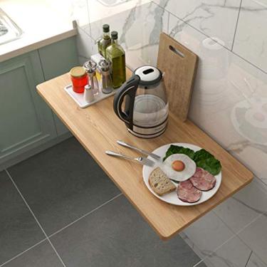 Imagem de Mesa de parede, mesa de computador, mesa dobrável e resistente, mesa de jantar de cozinha, para escritório/lavanderia