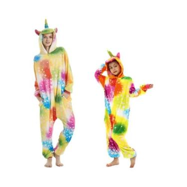 Imagem de Pijamas De Flanela Quentes Para Crianças, Pijamas De Dálmata E Unicórn