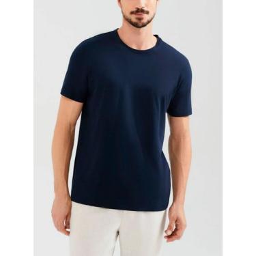 Imagem de Camiseta Manga Curta Hering KG99 Masculina Gola Redonda Algodão Pima T