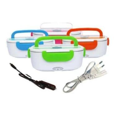 Imagem de Marmiteira Elétrica Portátil 12v Bivolt P/ Uber Casa Carro 110V - DOIS