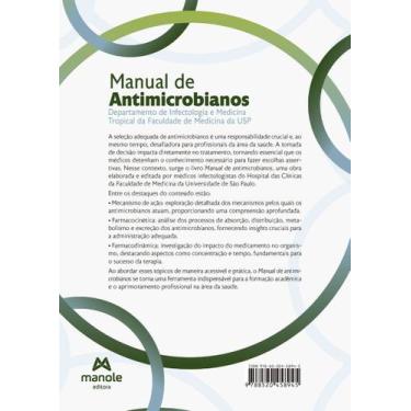 Imagem de Manual de Antimicrobianos - 01Ed/25 - MANOLE SAUDE, Sortido
