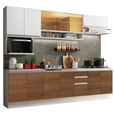Imagem de Cozinha Completa Genova Armário e Balcão Linear Madesa