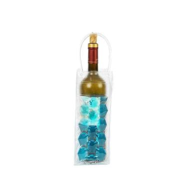 Imagem de Sacola Térmica Para Garrafa De Vinho 25x9x9cm Kenya Azul