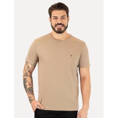 Imagem de Camiseta Calvin Klein Jeans Masculina Dark Omega Relevo Caqui Médio-Masculino