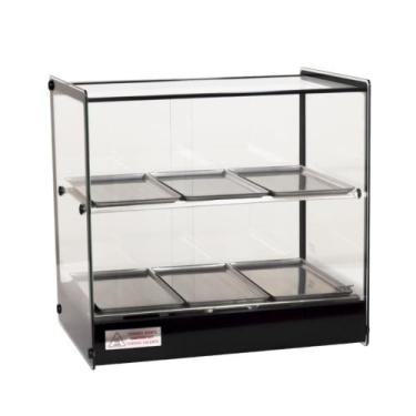 Imagem de Estufa Quadrada Dupla Salgado 6 Bandeja Led Vapor EVR Titã, 110V