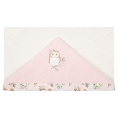 Imagem de Toalha De Banho Bebê Floresta Rosa 87X88 Cm - Hug