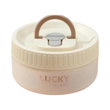 Imagem de Lancheira Infantil Portátil De Plástico Transparente À Prova De Vazame