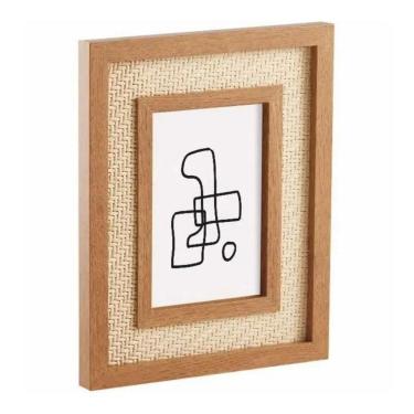 Imagem de Porta-Retrato Em Mdf Com Rattan 10X15
