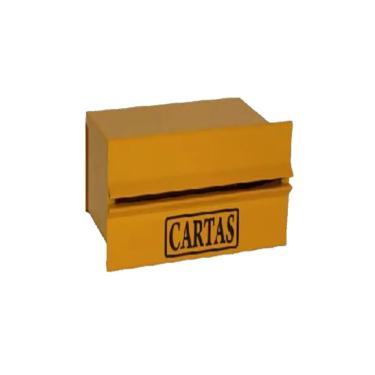 Imagem de Caixa Correio Popular Amarela De Muro Cartas Casa Condomínio