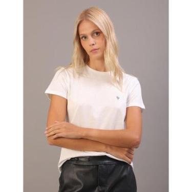 Imagem de Camiseta Manga Curta Logo Ômega Calvin Klein Jeans - Branco-Feminino