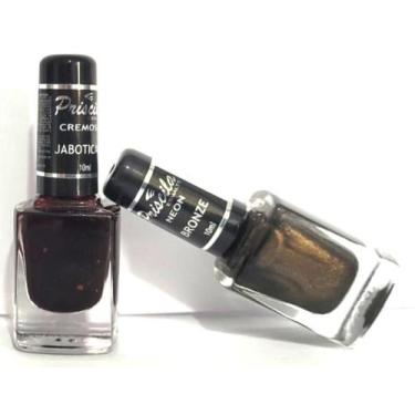 Imagem de ESMALTES PRISCILA BRONZE e JABOTICABA PAR COMBINADO 2 CORES R 8,60 a U
