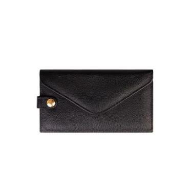 Imagem de Carteira feminina de couro liso Clara 10,5x19cm-Feminino