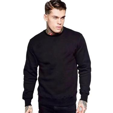 Imagem de Blusa de Moletom Básico Liso Thug Life Swag-Masculino