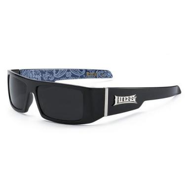 Imagem de Óculos de Sol Locs Lowrider Bandana 129 com Proteção UVA e UVB, Azul