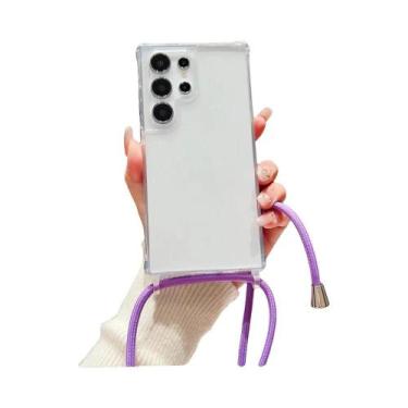 Imagem de Capa Transparente Com Cordão Para Samsung Galaxy S24 Ultra S23 S22 plu