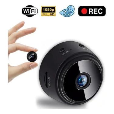 Imagem de Mini Micro Camera Ip Espiã Wifi Full Hd Segurança A9 Cor Pre - Congrat