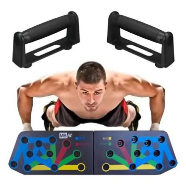 Imagem de Apoio de Flexão de Braço MBFit Plastico Preto Compacto e Erg - Congrat