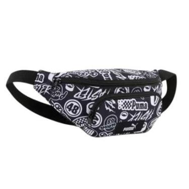 Imagem de Pochete Puma Academy AOP Waist Bag - Preto e Branco Único-Unissex