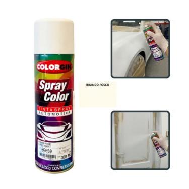 Imagem de Spray color branco fosco spray automotivo colorgin 300ml