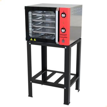 Imagem de Forno Industrial Convector Elétrico Venâncio Smart Basic 4 Esteiras em Aço Inox 55L com...