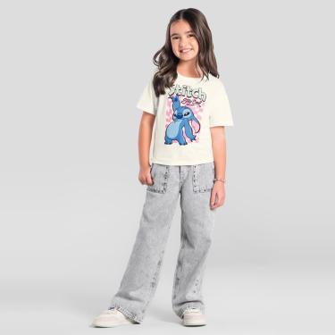 Imagem de Blusa infantil menina em malha do Stitch Brandili-Feminino