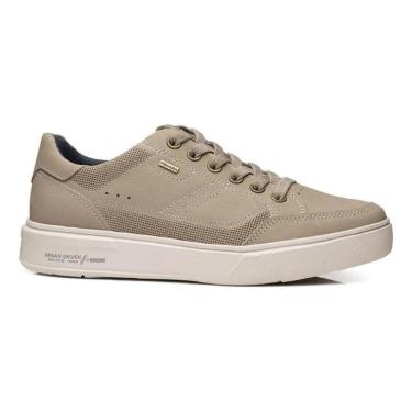 Imagem de Sapatênis Pegada Masculino Couro Levitech Areia-Masculino