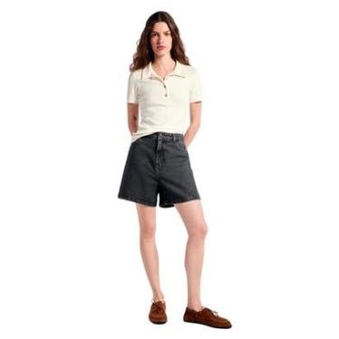 Imagem de Shorts jeans Hering Preto Feminino Cintura Alta-Feminino