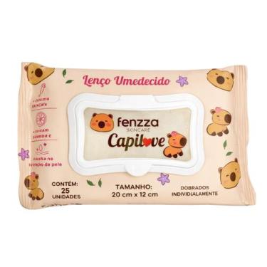 Imagem de Lenço Umedecido Demaquilante Fenzza SkinCare Capilove Com 25 Unidades 