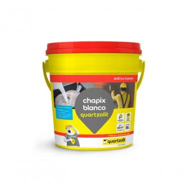 Imagem de Aditivo para Argamassa de Chapisco Chapix Blanco 18L para Maior Aderência em Gesso e Isopor Branco Quartzolit