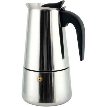 Imagem de Cafeteira Italiana Inox Premium para 6 Xicaras Espresso 300ML Aco Inox Fratelli