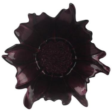 Imagem de Centro de mesa Flora em vidro 230ml 17x15x6cm cor roxo -L Hermitage - 
