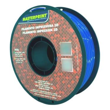 Imagem de Filamento Masterprint Petg Impressora 3d 1,75mm 1kg Azul