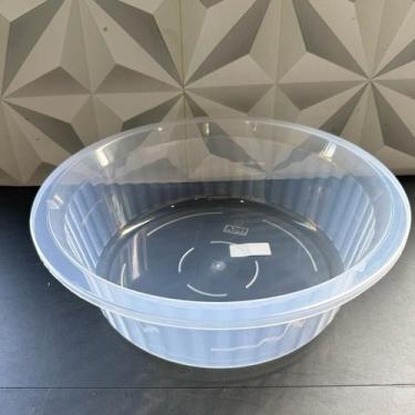Imagem de Bacia de plástico redonda 2,5 litros azul ou transparente multiuso de 