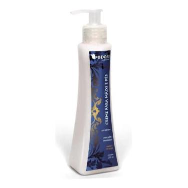Imagem de Creme para Mãos e Pés Midori 250ml profissional hidratante manicure po