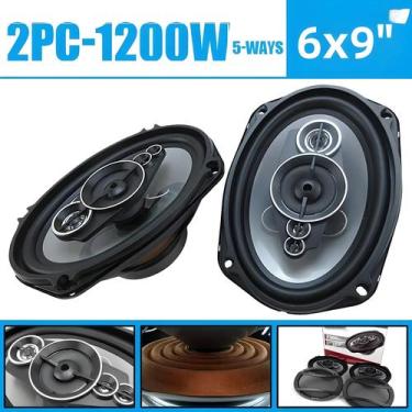 Imagem de Alto-falante Coaxial Automotivo 6x9 Polegadas 2400W 5 Vias, Tweeter De