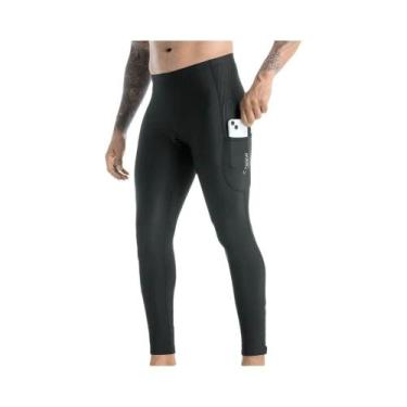 Imagem de Calças Térmicas De Ciclismo Masculinas Para Inverno Com Almofada De Ge