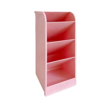 Imagem de Organizador de mesa para canetas, suporte de pincel, suporte de lápis de mesa para materiais escolares, artigos de papelaria Kawaii e caixa de armazenamento de maquiagem de escritório