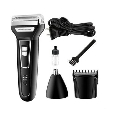 Imagem de Kemei Barbeador Elétrico Aparador de Pelos 3 em 1 mod. km 6558 bivolt