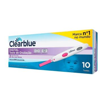 Imagem de Teste de Ovulação Clearblue Digital com 10 Tiras Teste