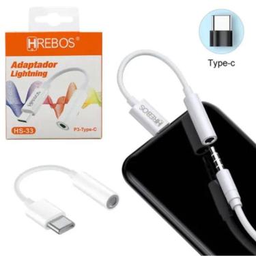 Imagem de Adaptador P2/P3 Para Tipo-C - Hs-33 - Hrebos
