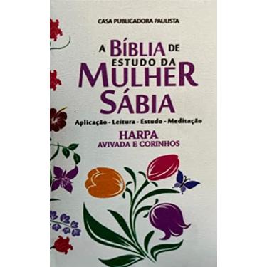 Imagem de Bíblia de estudo da mulher sábia - jfa - capa dura pvc ikona - tulipa branca