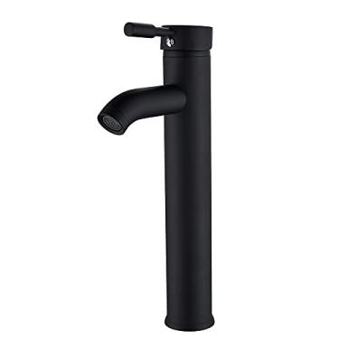 Imagem de Torneiras da bacia do banheiro Misturador frio/quente torneira da pia da bacia de água dourada preta torneira da cozinha vaso do banheiro torneira da pia de um furo, preto fosco alto A, China