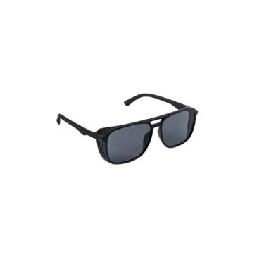 Imagem de Óculos De Sol Steampunk Quadrado Furadinho Com Proteção Uv Masculino A
