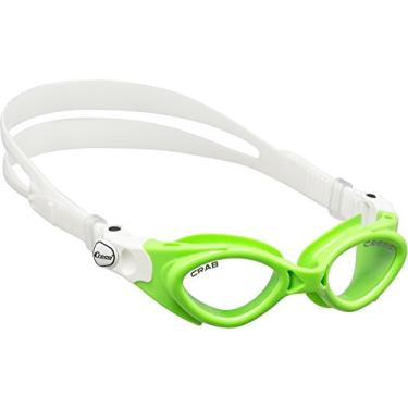 Imagem de Óculos de natação de silicone Cressi para crianças de 3 anos, 4, 5, 6, 7 anos | CRAB feito na Itália por qualidade desde 1946, Lime/White, None