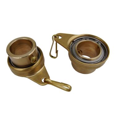 Imagem de Anel giratório/giratório Stanwood Wind Sculpture antiembaraço, giratório de latão com rolamento de aço inoxidável - 2,5 cm, pacote com 2, importado